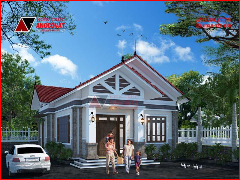 Chiêm ngưỡng mặt tiền mẫu nhà cấp 4 diện tích 140m2