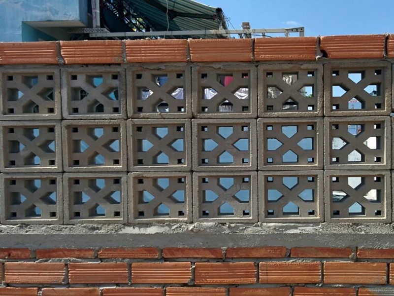 hướng dẫn thi công gạch bông gió