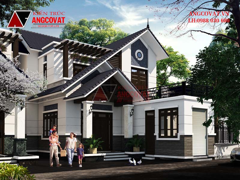 Nét đẹp trong kiến trúc mẫu thiết kế nhà ở kiêm kinh doanh