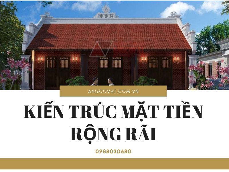Hệ thống mặt tiền rộng rãi của các mẫu nhà thờ họ đơn giản