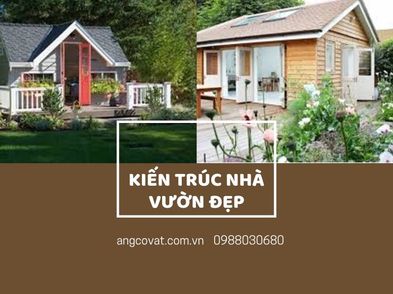 Phối cảnh ngoại thất của mẫu nhà vườn đẹp ở nông thôn Việt Nam