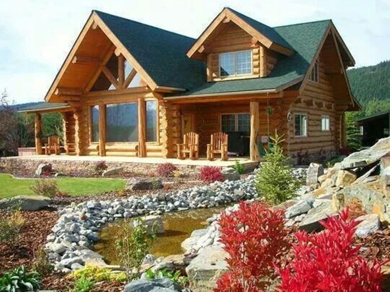 kiến trúc nhà gỗ châu âu đẹp