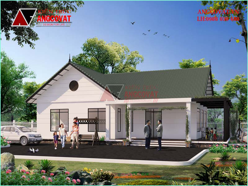 Kiến trúc nhà trệt đẹp vùng ngoại ô