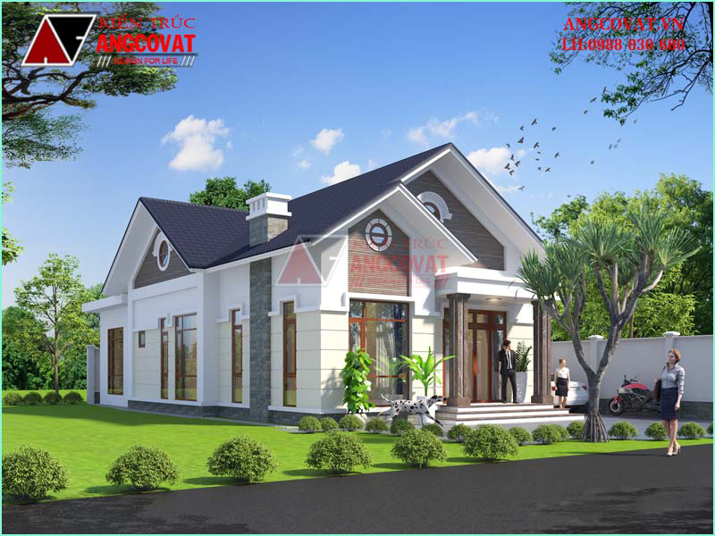 Kiến trúc nhà trệt đẹp hiện đại