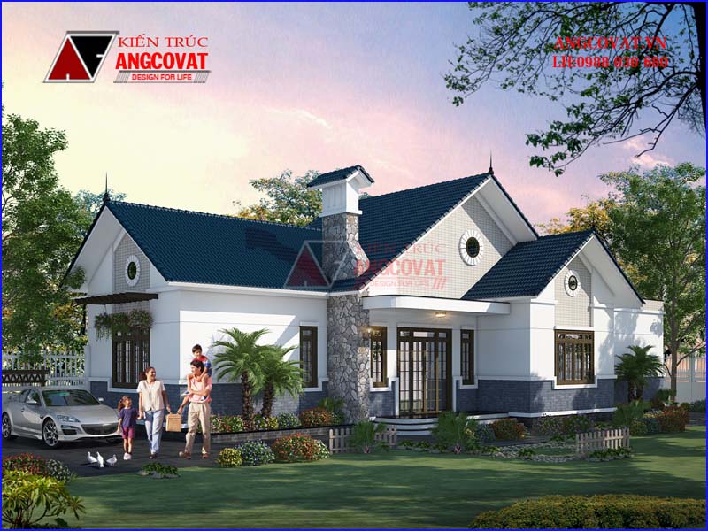 Kiến trúc nhà trệt đơn giản hiện đại