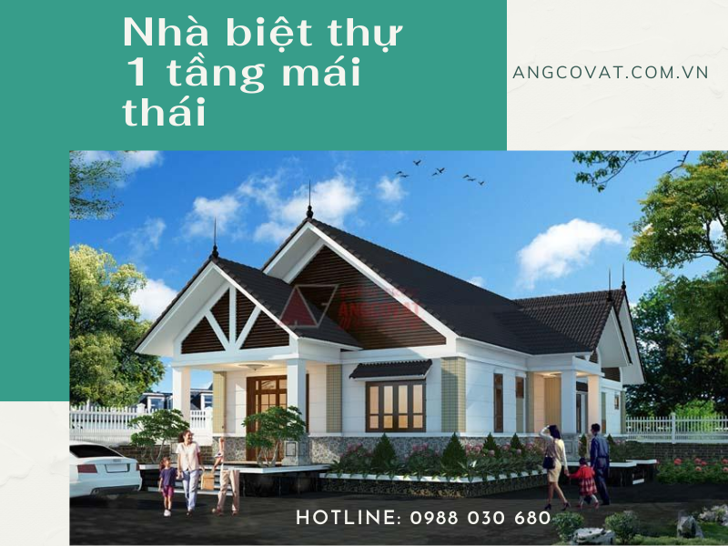 Kiến trúc sư tư vấn thiết kế nhà cấp 4 1 tầng 3 phòng ngủ mái thái