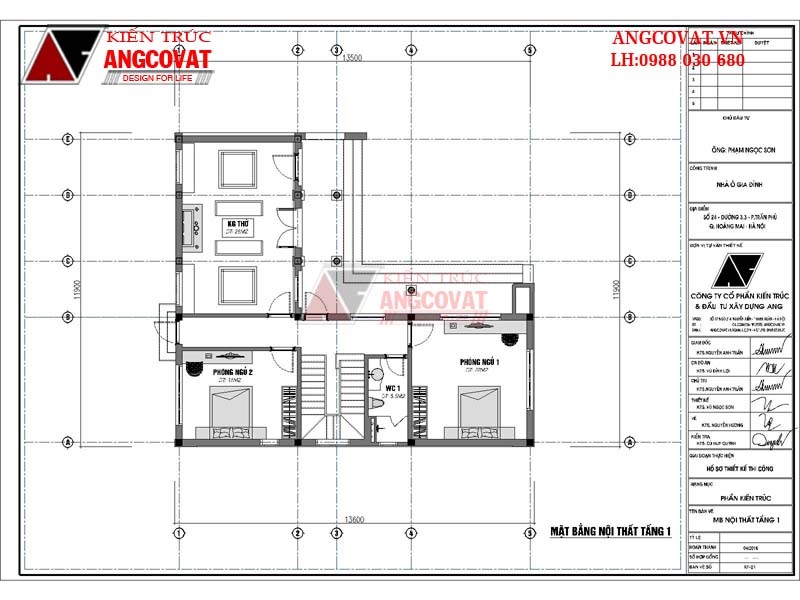 Công năng sử dụng tầng 1 mẫu nhà thờ kết hợp nhà ở