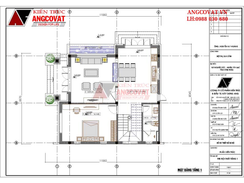 Công năng sử dụng tầng 1 tiện ích từ căn biệt thự mini 2 tầng mái thái ở quê