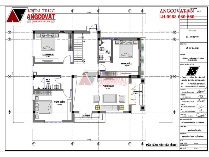 nội thất tầng 1 nhà 2 tầng nông thôn, giá rẻ