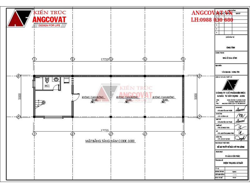Mặt bằng nhà 3 tầng có tầng lửng thiết kế tiện nghi nhỏ gọn