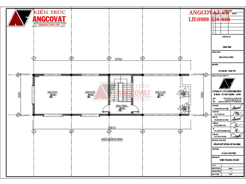 Bố trí gác lửng phục vụ sinh hoạt chung của gia đình