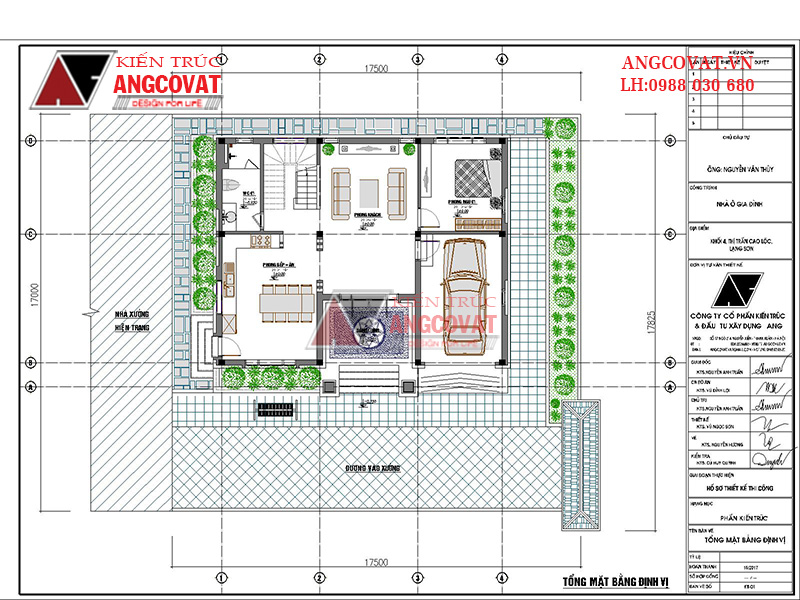 Mặt bằng tổng thể bản vẽ nhà 1 trệt 1 lửng 1 lầu