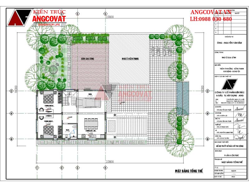 Bố trí mặt bằng công năng khoa học và hợp lý mái thái sang trọng