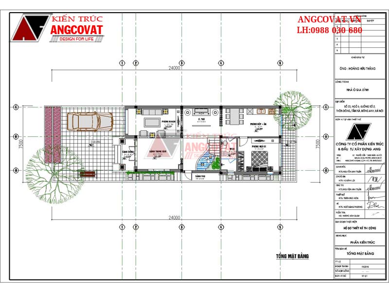 Bố trí mặt bằng công năng sử dụng tiện nghi trải dài hình chữ nhật