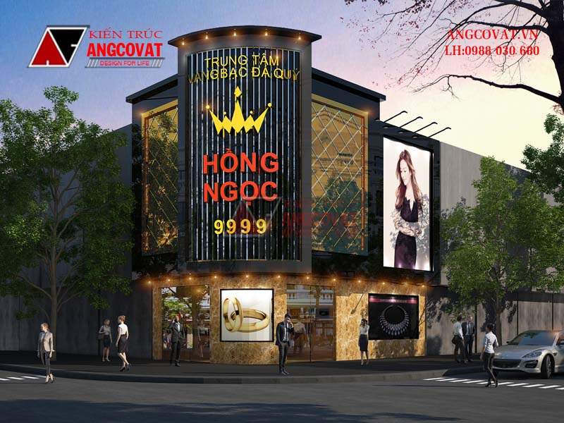 mặt tiền nhà kinh doanh tiệm vàng