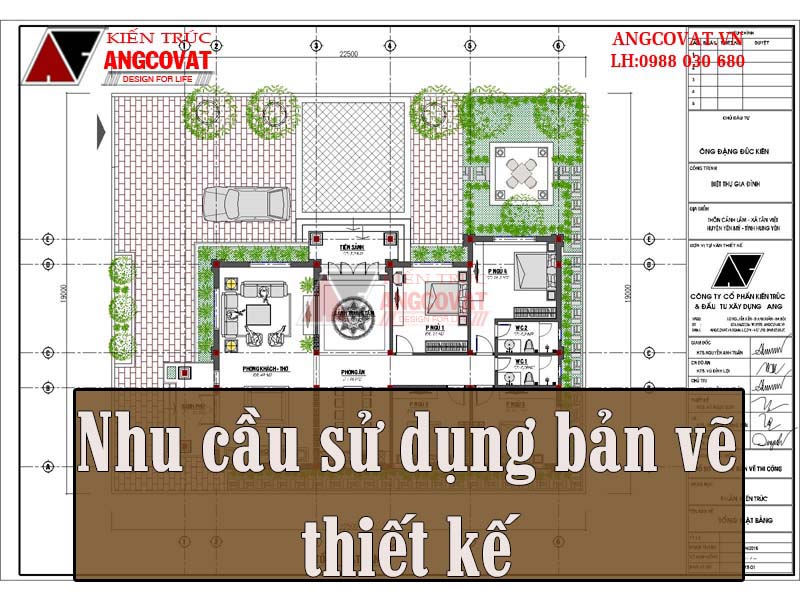 bản vẽ nhà 1 tầng có vai trò quan trọng trong xây dựng nhà