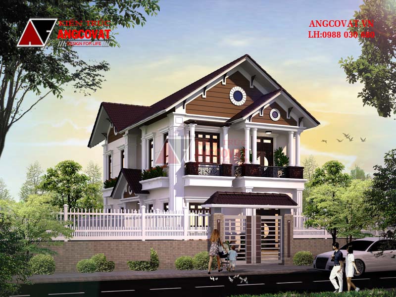 Cổng rào hiện đại và tinh tế của bản mặt bằng nhà 8x15m