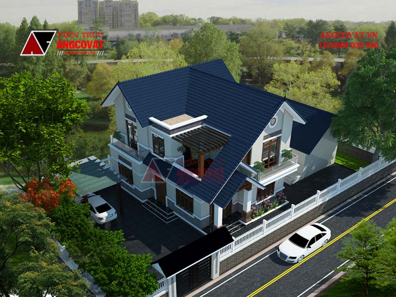 Mẫu nhà 2 tầng đẹp ở nông thôn giá rẻ