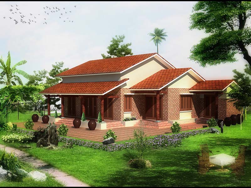 Mẫu nhà vườn bắc bộ - Xu hướng thiết kế nhà ở, biệt thự nghỉ dưỡng khô