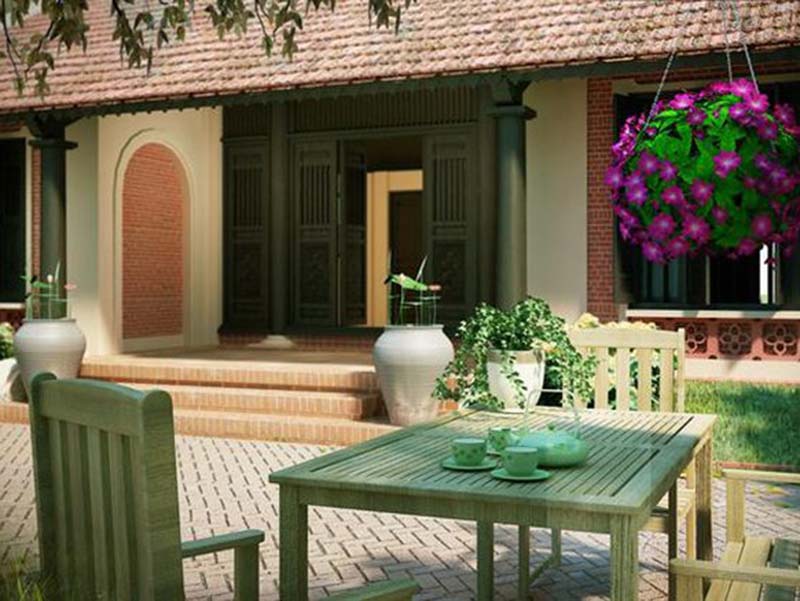 mẫu nhà vườn đẹp đặc trưng
