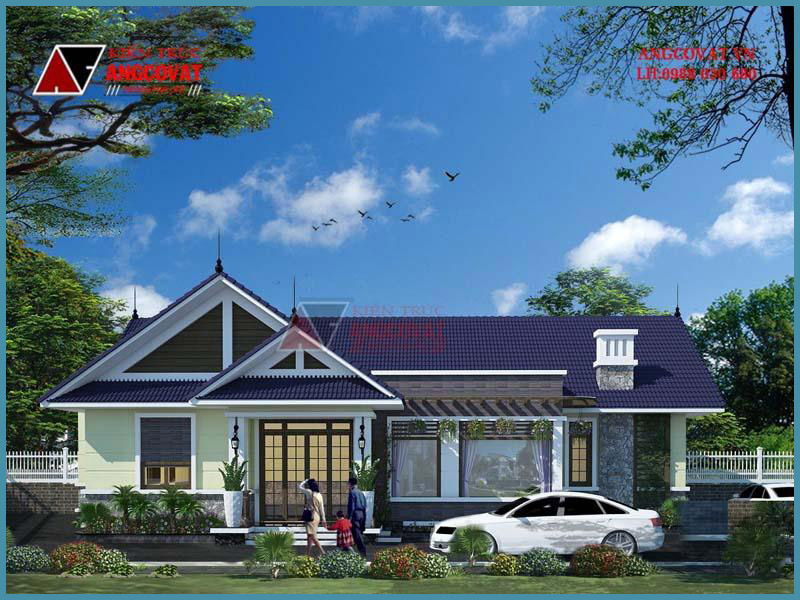 mặt tiền nhà cấp 4 150m2 4 phòng ngủ hiện đại