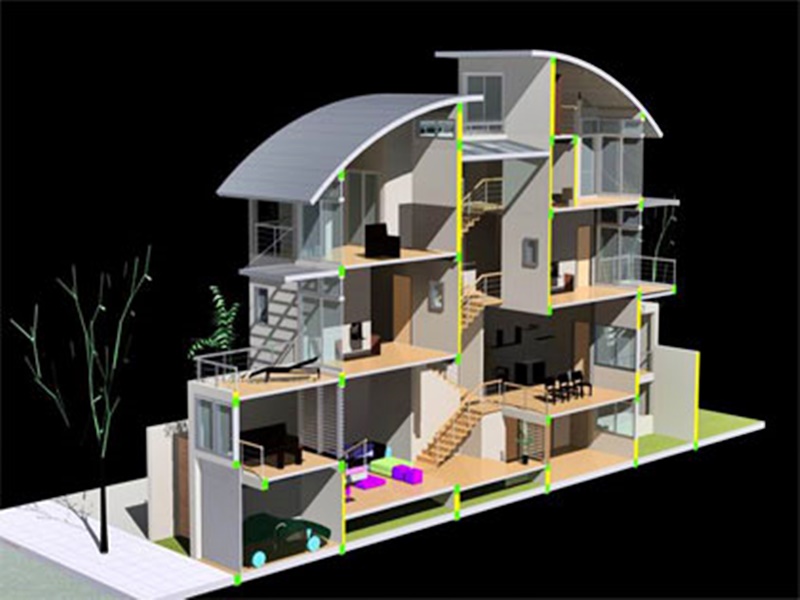 Nguyên tắc thiết kế nhà lệch tầng