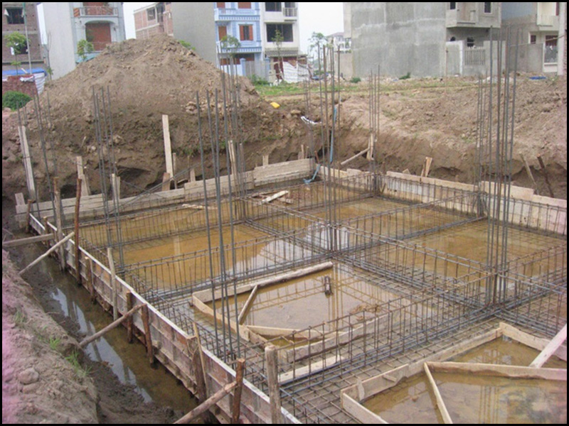 nhà 3 tầng xây móng gì