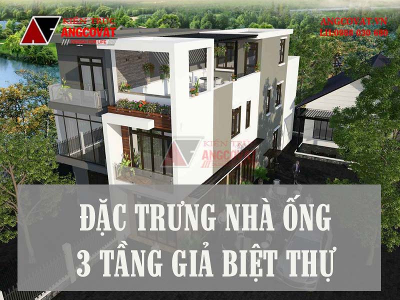 Đặc trưng mẫu nhà ống 3 tầng giả biệt thự
