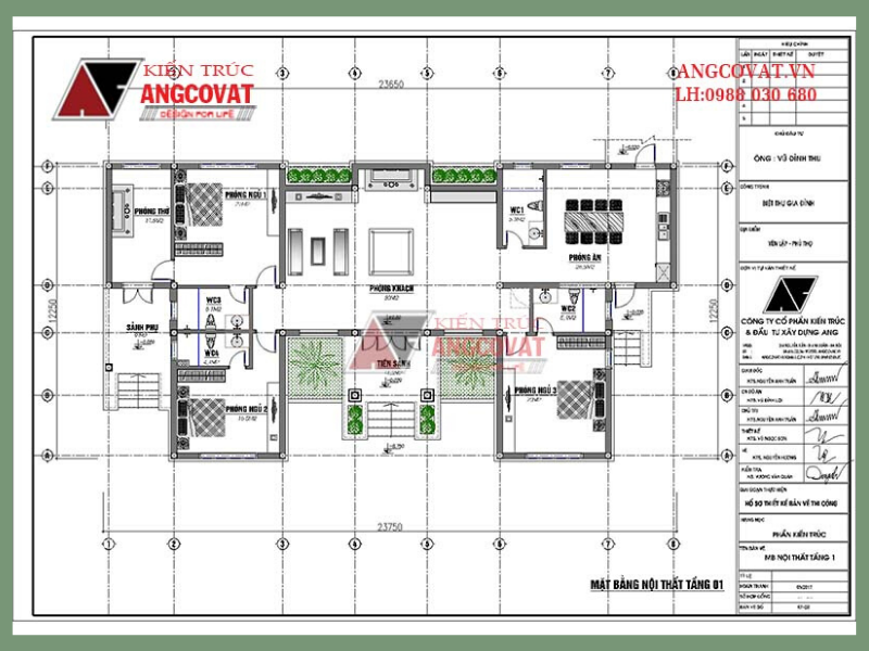 Nhà vườn cấp 4 1 tầng hình chữ u diện tích 200m2