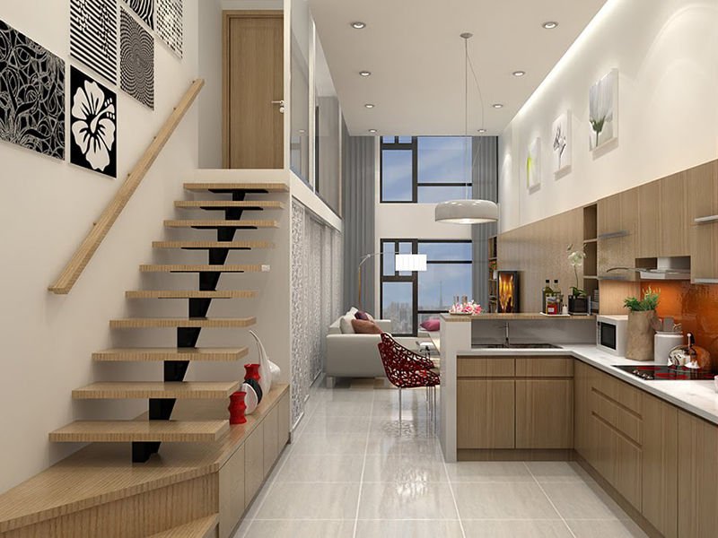 Mẫu nhà ống thường có diện tích eo hẹp và bí bách cho không gian sống