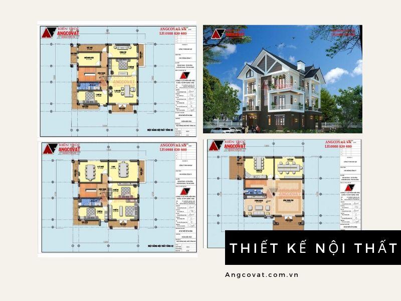 Nội thất hiện đại của mẫu kiến trúc nhà đẹp 3 tầng