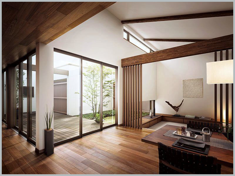 không gian thiết kế nhà 2 tầng kiểu hàn quốc hiện đại