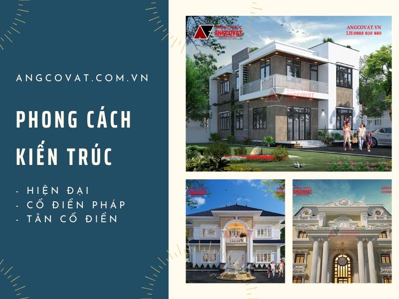 phong cách thiết kế nhà 2 tầng kiến trúc độc đáo