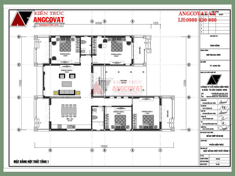 Tầng 1 nhà cấp 4 mái thái diện tích 160m2