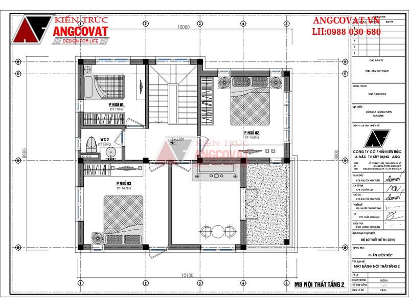 Công năng sử dụng tầng 2 mẫu nhà biệt thự mini 2 tầng ở nông thôn