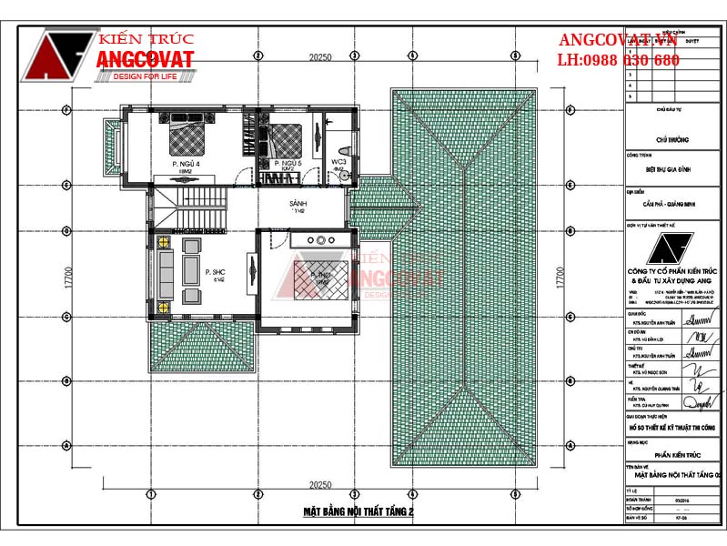 mặt bằng biệt thự 2 tầng mặt tiền 10m