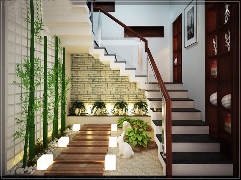 Hướng dẫn tạo tiểu cảnh dưới gầm cầu thang đẹp và hợp phong thủy Hướng dẫn tạo tiểu cảnh dưới gầm cầu thang đẹp và hợp phong thủy