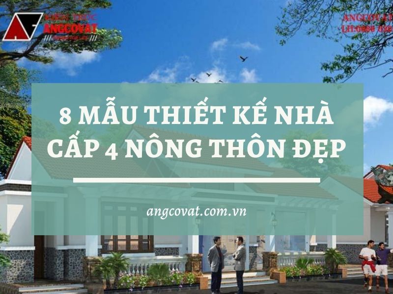 8 mẫu thiết kế nhà cấp 4 nông thôn đẹp nhất 2019