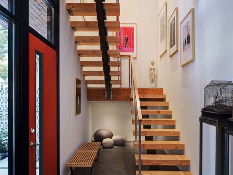 Thiết kế cầu thang sắt xương cá đẹp ấn tượng