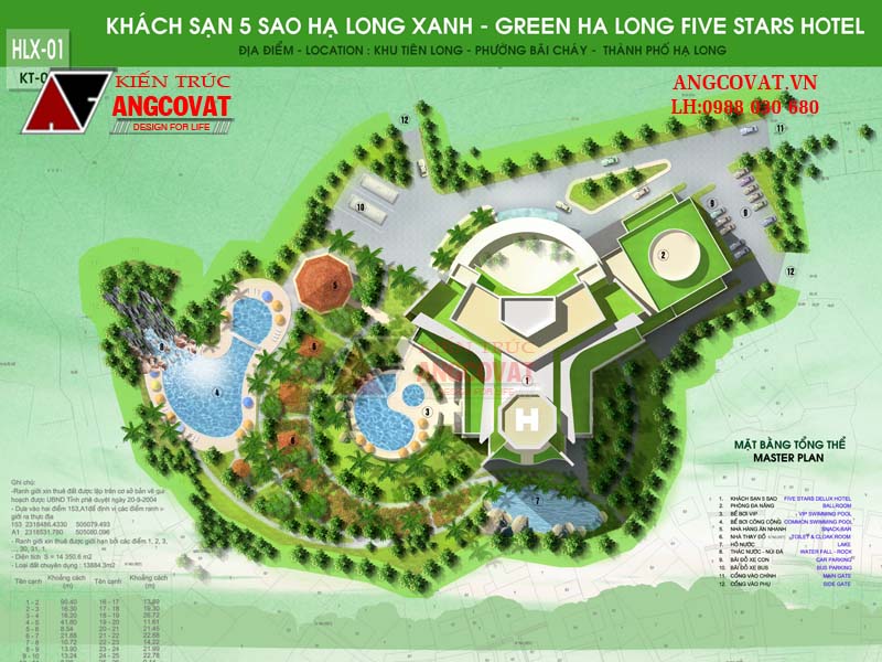 Mẫu Thiết Kế Khach Sạn 5 Sao Hạ Long Xanh Hinh Sao đẹp Tuyệt Vời