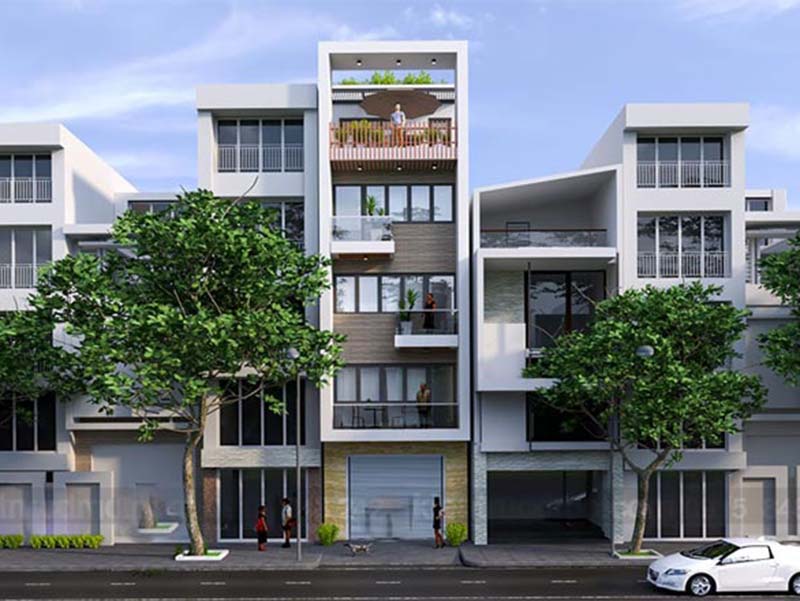 mẫu mặt tiền nhà ấn tượng và khang trang