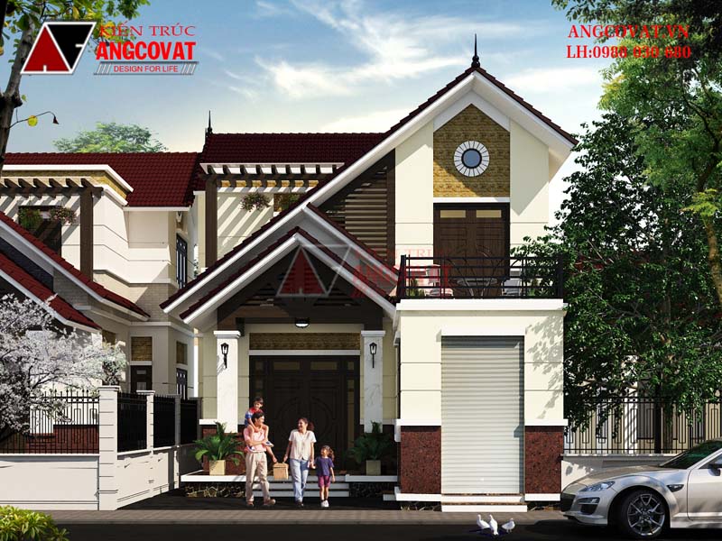 Mặt tiền mẫu thiết kế nhà ở kiêm kinh doanh