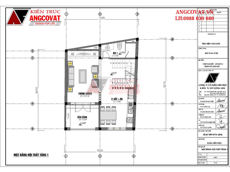 Thiết kế nhà phố 7x9m 4 tầng 1 mặt tiền đẹp