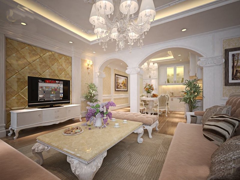 Thiết kế nội thất phong cách tân cổ sang trọng