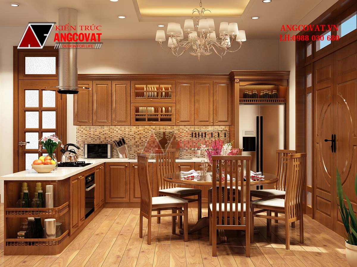 Thiết kế phòng bếp 30m2