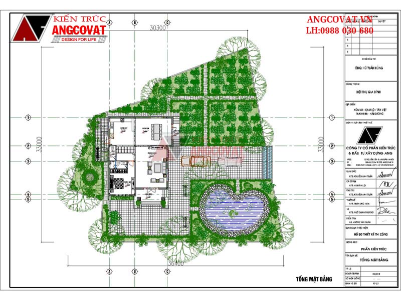 Bản vẽ tổng mặt bẳng công năng mẫu nhà 2 tầng có 3 phòng ngủ không gian rộng