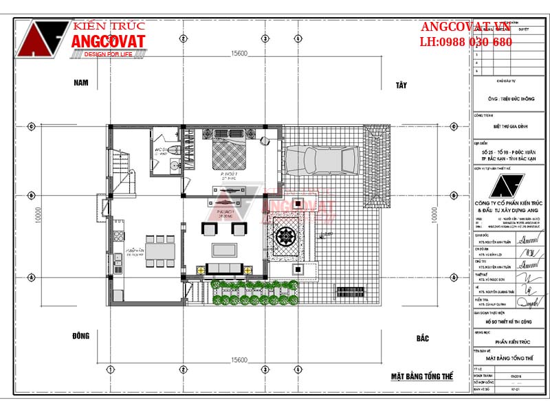 mặt bằng nhà 2 tầng 100m2 mái thái