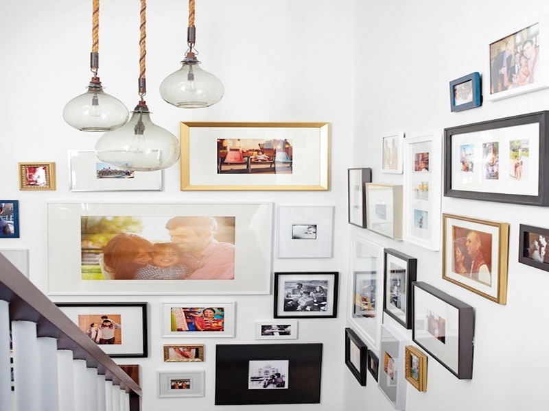 trang trí chiếu nghỉ cầu thang đẹp