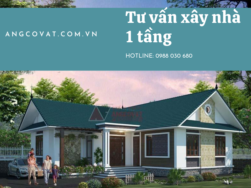 Tư vấn xây nhà cấp 4 1 tầng chữ L diện tích 150m2