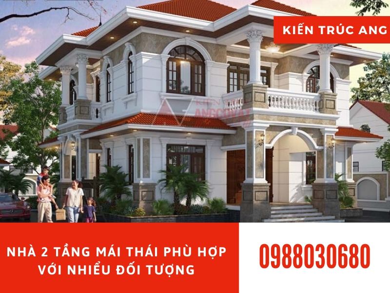 Thiết kế hình ảnh nhà 2 tầng mái thái đẹp là sự lựa chọn hoàn hảo cho mọi nhà